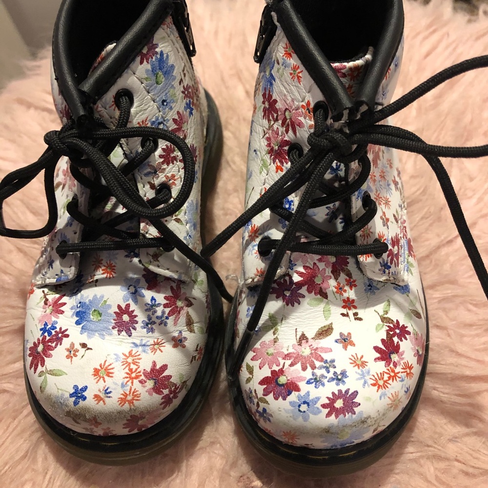 Toddler flora Doc Martens